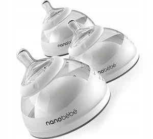 Butelka Nanobebe do karmienia / przechowywania pokarmu 150 ml - 3 szt. - szara
