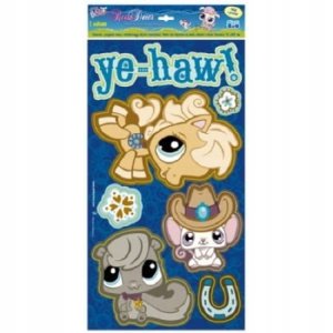 Stickerboo  Dekoracja ścienna płaska Littlest Pet Shop
