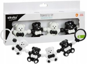 Akuku Grzechotka zawieszka sensoryczna do wózka łóżeczka