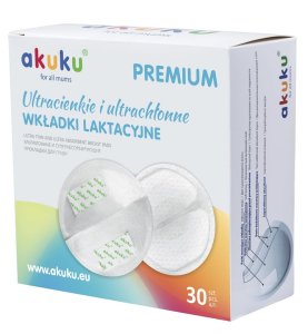 Akuku Wkładki laktacyjne Ultraslim Premium op. 30 szt.