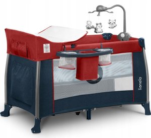 Lionelo Łóżeczko Thomi Red Burgundy Blue