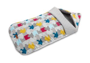 ŚPIWOREK VELVET SZARY PUZZLE