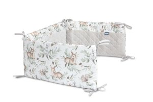 Sensillo Ochraniacz Do Łóżeczka Sarenki Szary Plusz Karo