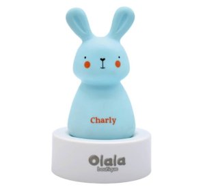 Olala Boutique Lampka nocna LED - Króliczek Charly - niebieski