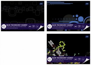 Blok Techniczny A4 10 Kartek Czarny Interdruk 173720