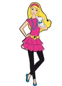 Dekoracja Ścienna Barbie