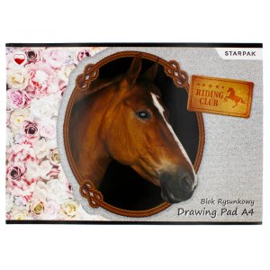 Blok Rysunkowy A4/20K. Horses Starpak 299163