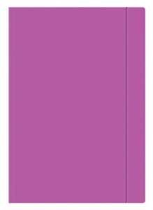 Teczka Z Gumką Papierowa A4 Fiolet Fluo Interdruk 213129