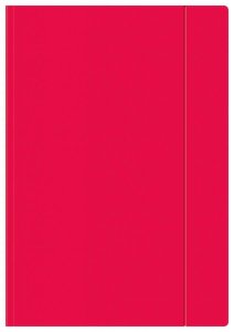 Teczka Z Gumką Papierowa A4 Malinowa Fluo Interdruk 267214