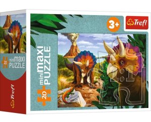 Puzzle 20 Elementów Minimaxi Poznaj Świat Dinozaurów Trefl 21139  Tr