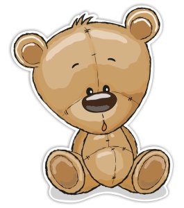 Dekoracja ścienna - miś