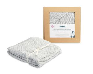 Sensillo Otulacz Z Kapturkiem 100% Bamboo Gift Szary