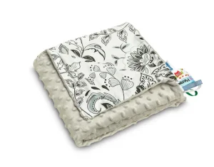 Sensillo Koc Minky Szary Folk  75 X 100