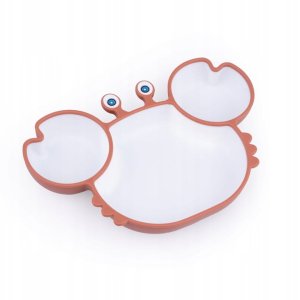 Giligums Giligums Talerz Krab Premium Ceglasto-Biały