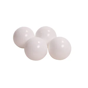 MeowBaby Plastikowe Piłeczki do Suchego Basenu 7cm, 50 szt, Białe
