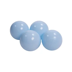 MeowBaby Plastikowe Piłeczki do Suchego Basenu 7cm, 50 szt, Błękitne