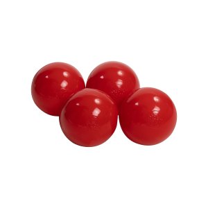 MeowBaby Plastikowe Piłeczki do Suchego Basenu 7cm, 50 szt, Czerwone