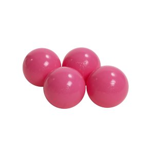 MeowBaby Plastikowe Piłeczki do Suchego Basenu 7cm, 50 szt, Jasnoróżowe