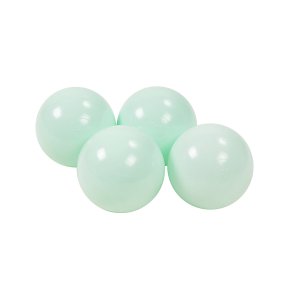 MeowBaby Plastikowe Piłeczki do Suchego Basenu 7cm, 50 szt, Miętowe