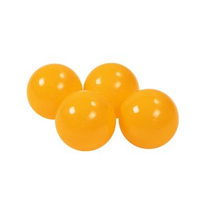 MeowBaby Plastikowe Piłeczki do Suchego Basenu 7cm, 50 szt, Musztardowe
