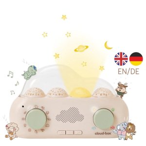 Muzyczny projektor z bajkami CloudBox - Wersja angielsko - niemiecka