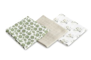 SENSILLO PIELUCHA BAMBUSOWA 3-pak SŁONIK GREY 70X80