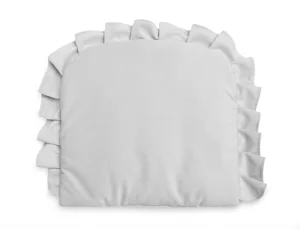 PODUSZKA Z FALBANKĄ VELVET SZARY