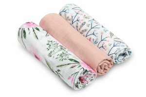 Pielucha Muślinowa Różowa (Opak - 3 Szt)