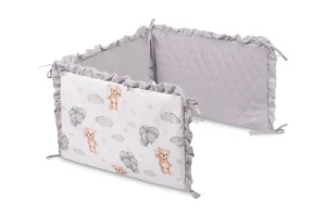 OCHRANIACZ DO ŁÓŻECZKA MUŚLIN TEDDY SZARY