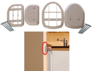 Dreambaby Dystans do bramki Roll Up biały