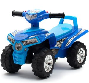 Dziecięcy jeździk z dźwiękiem Quad Baby Mix niebieski