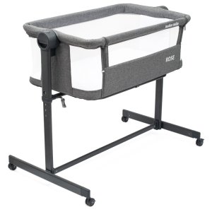Łóżeczko dostawka dla niemowląt Rose Baby Mix szare