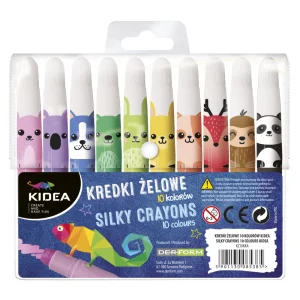 Kredki Żelowe 10 Kolorów Kidea Derform