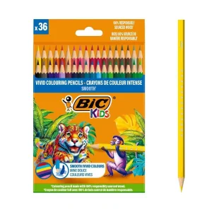 Kredki Ołówkowe 36 Kol Eco Smooth Bic