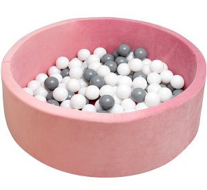 Dziecięcy suchy basen z piłkami New Baby różowy