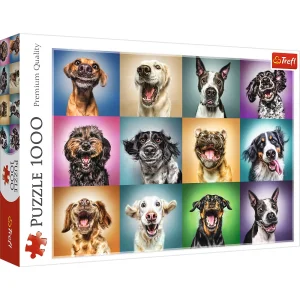 Puzzle 1000 Elementów Zabawne Psie Portrety Trefl