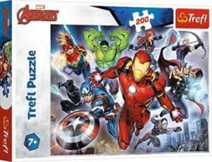 Puzzle 200 Elementów Waleczni Avengers Trefl