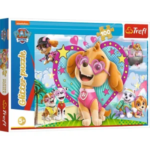 Puzzle 100El Trefl Glitter Paw Patrol Trefl
