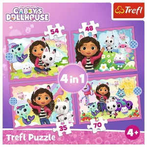 Puzzle 4W1 Przygody Gabi Trefl