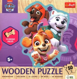 Puzzle Drewniane 50El Kontur Wesołe Pieski Trefl