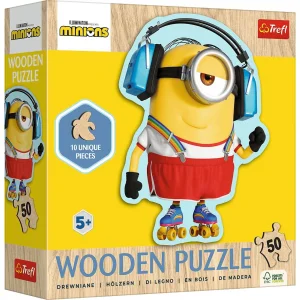 Puzzle Drewniane 50El Kontur Szalony Minionek Trefl