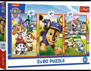 Puzzle 3X80 Psia Zgraja Trefl