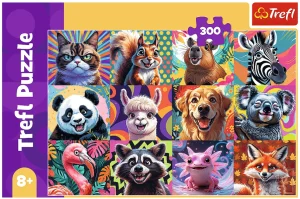 Puzzle 300El Trefl Zabawne Portrety Zwierząt