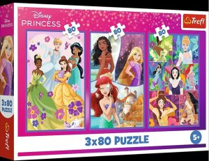 Puzzle 3X80El Księżniczki I Przyjaciele Trefl