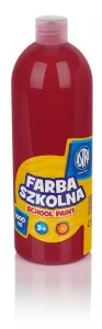 Farby Szkolne W Butelce 1 L Cieny Czerwony Astra