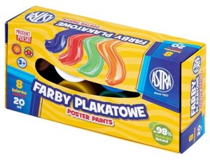 Farby Plakatowe 8Kolorów 20Ml Box Astra