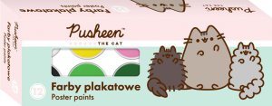 Farby Plakatowe 12Kolorów 20Ml Pusheen St. Majewski