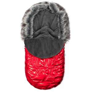 Luksusowy Śpiworek Z Futerkiem New Baby Czerwony