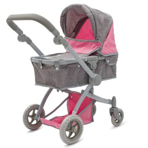 Wózek Dla Lalek 2V1  Baby Mix Sophie Pink-Grey
