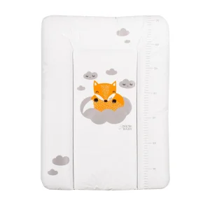 Przewijak miękki New Baby Lisek 70x50 cm biały